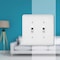 Amerelle Wall Plate, Number of Gangs: 2 gang Stamped Steel, Textured Finish, White 635TTW - alternate 3